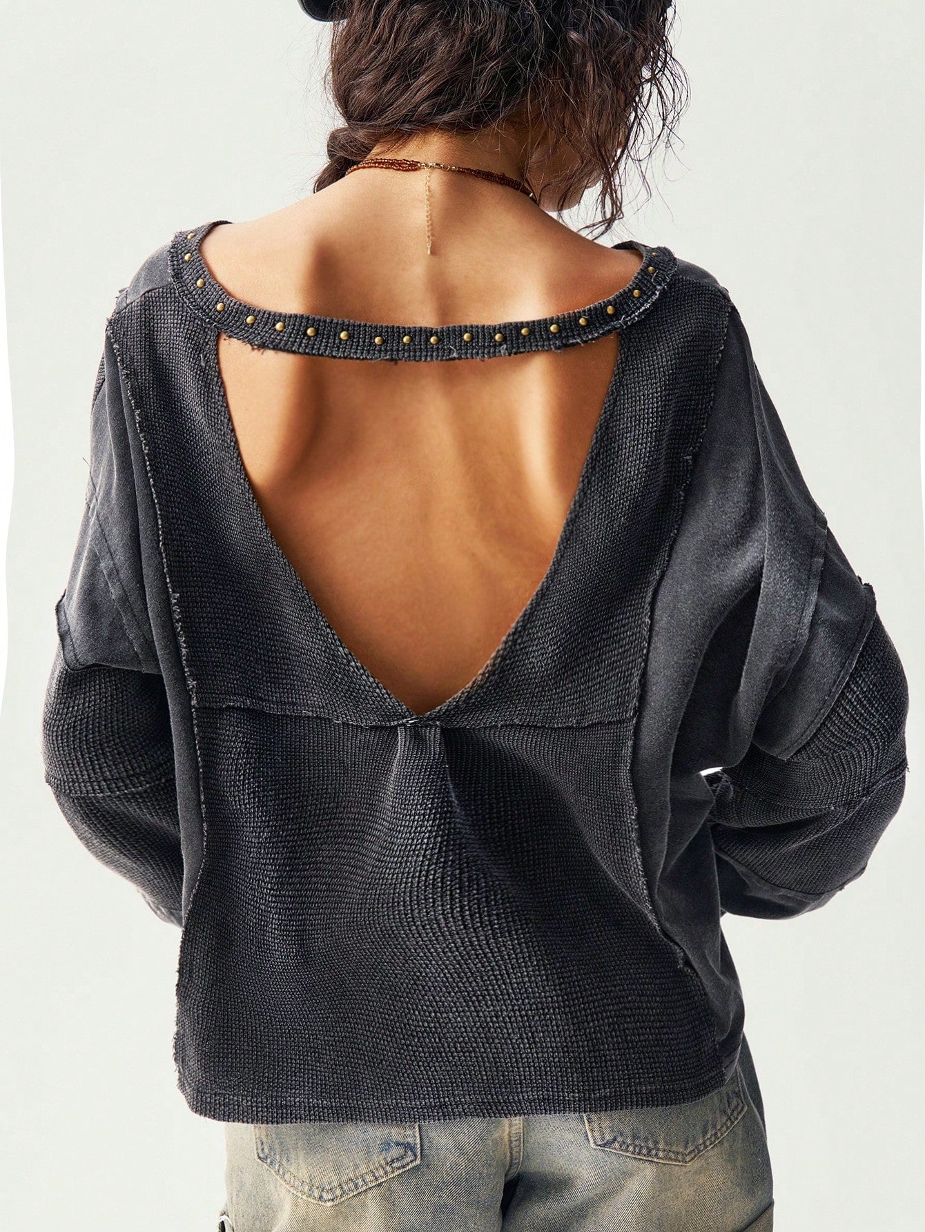 Oversized long sleeve shirt