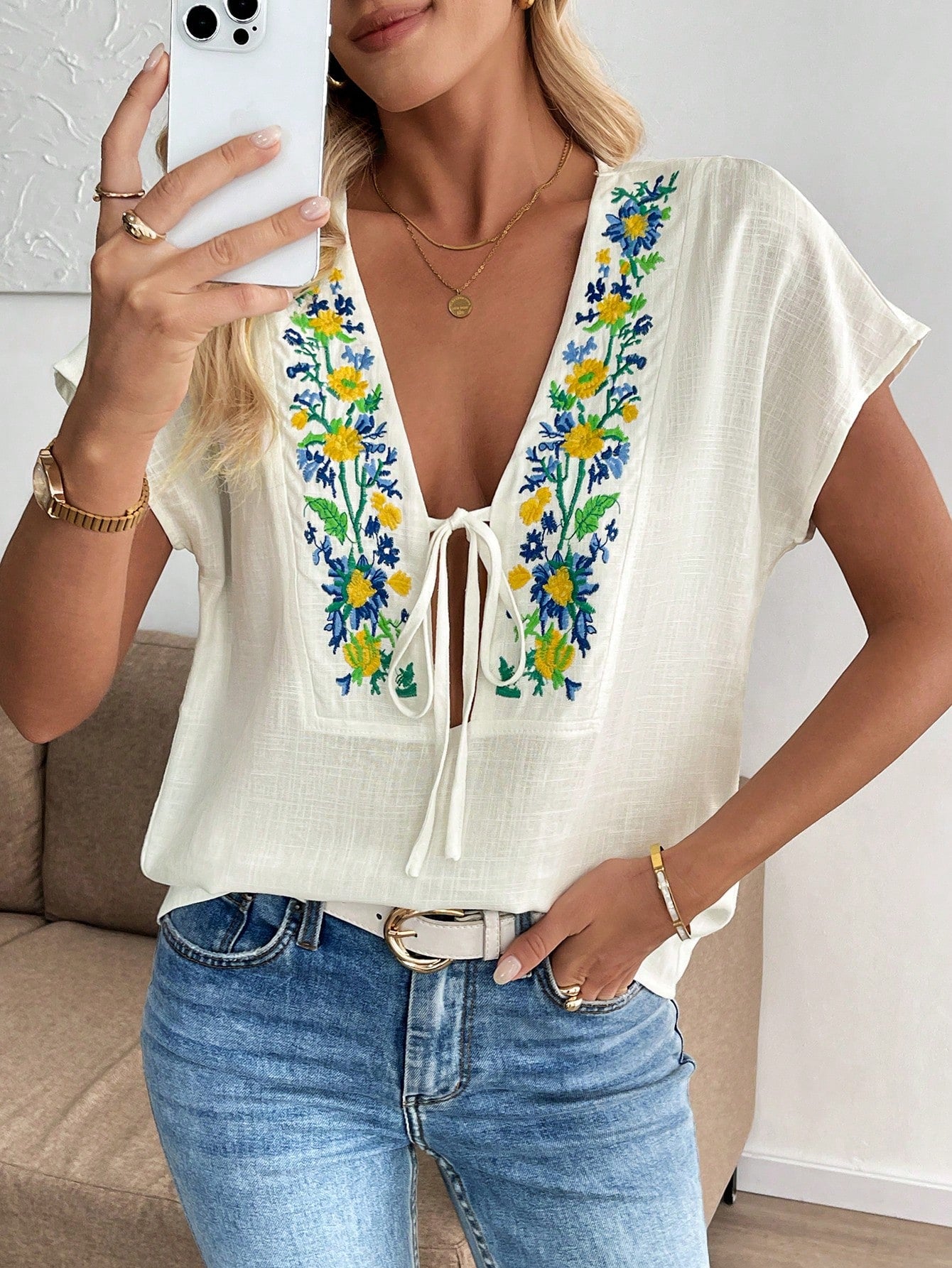 Embroidered shirt