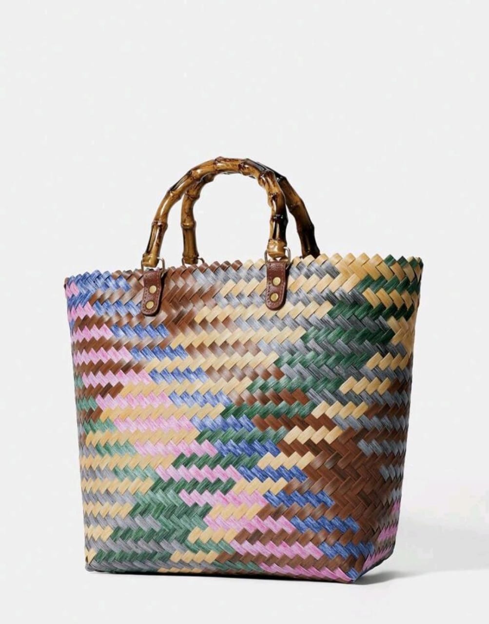 Bohemian Straw Tote Bag