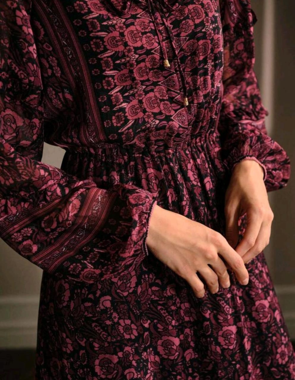 Floral Dress (Without Belt)