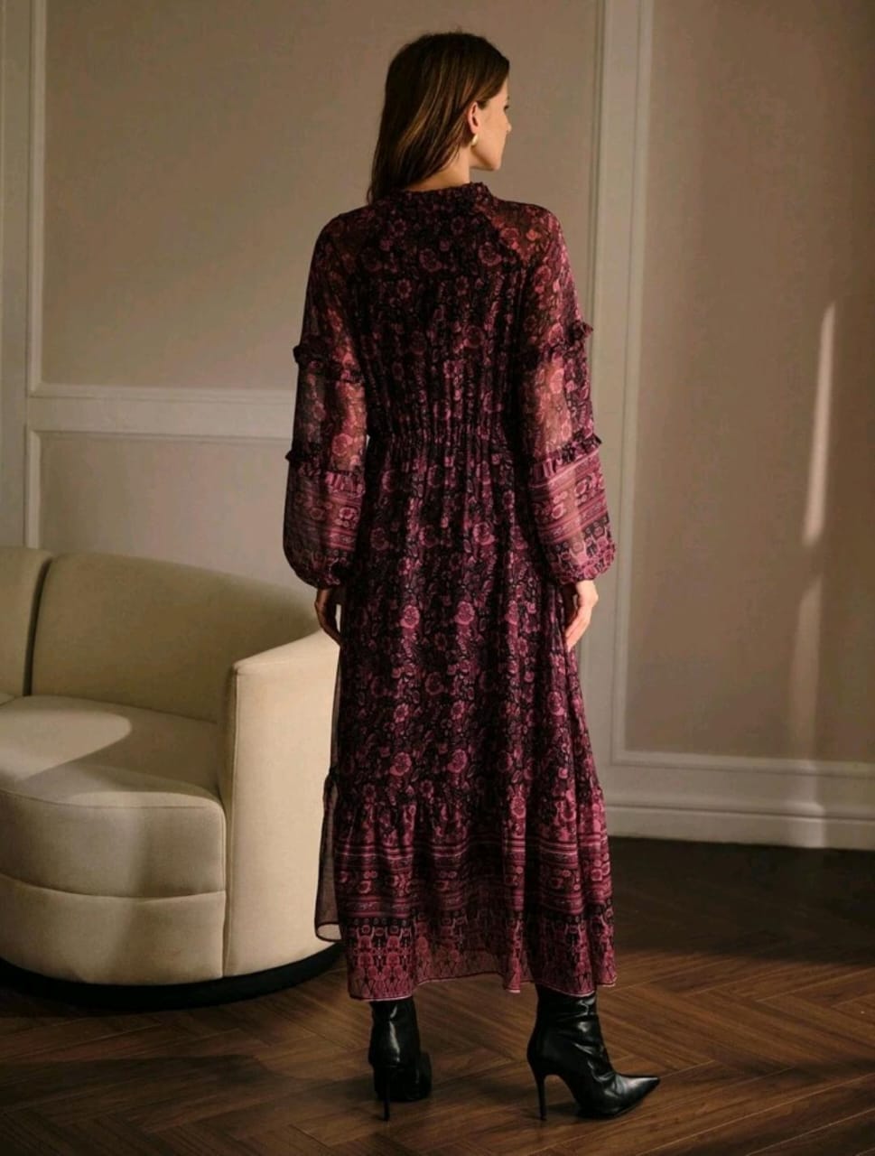 Floral Dress (Without Belt)