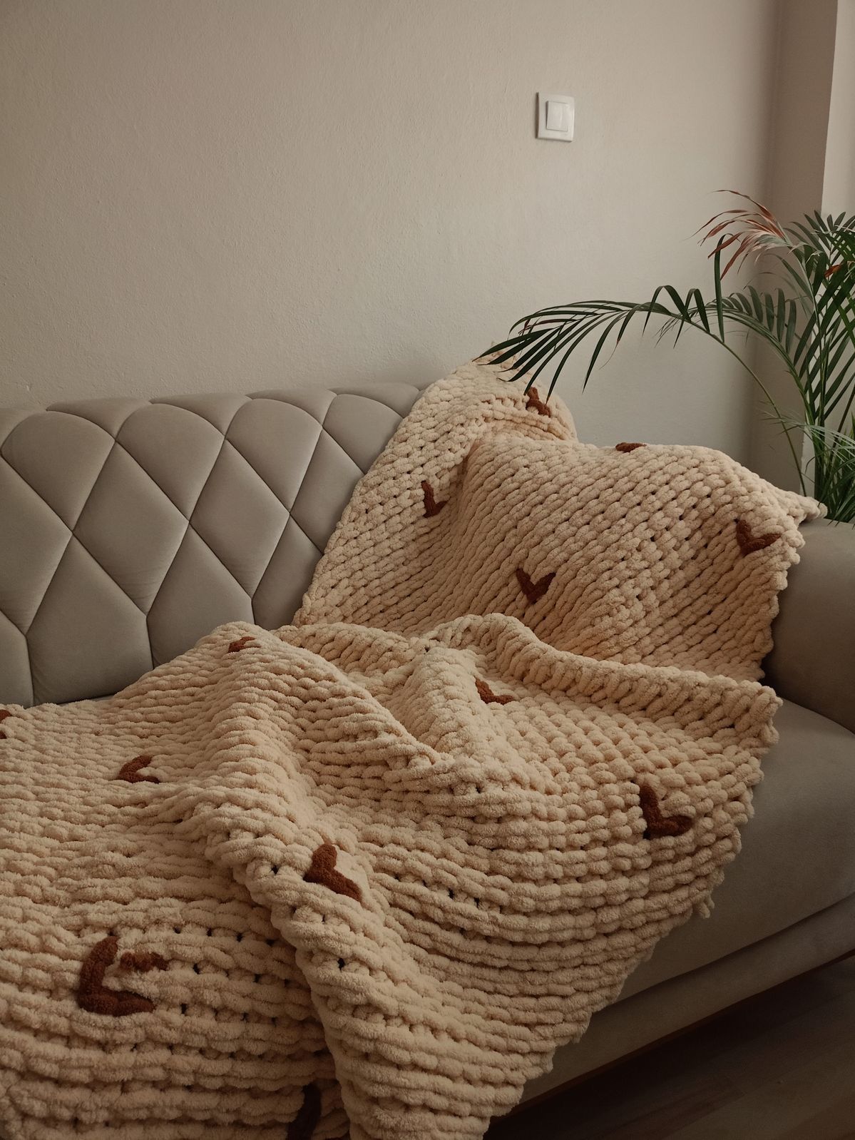 Sofa Blanket (Heart)