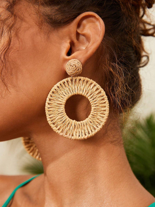 Straw Earrings