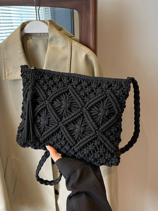 Handwoven shoulder bag