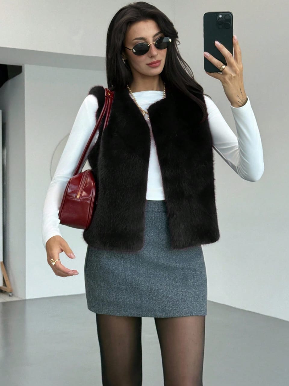 Faux Fur Vest