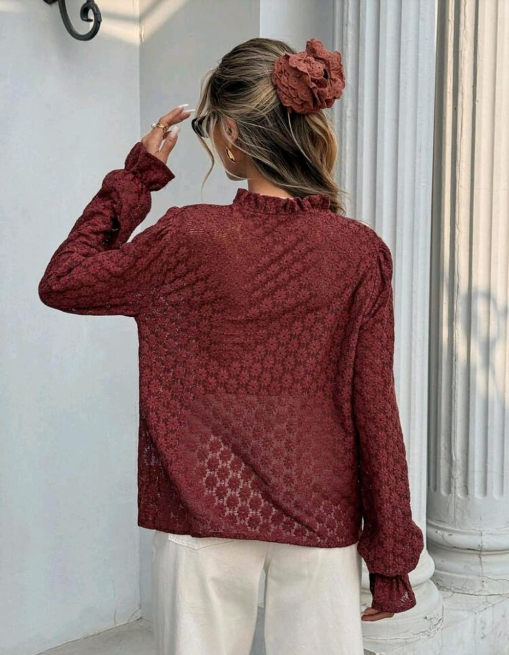 Cotton floral shirt