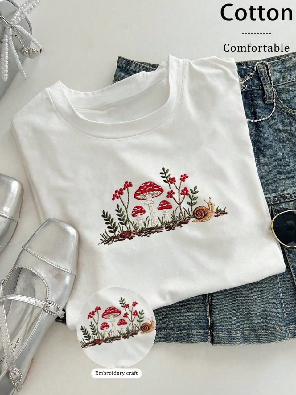 Embroidered T-shirt