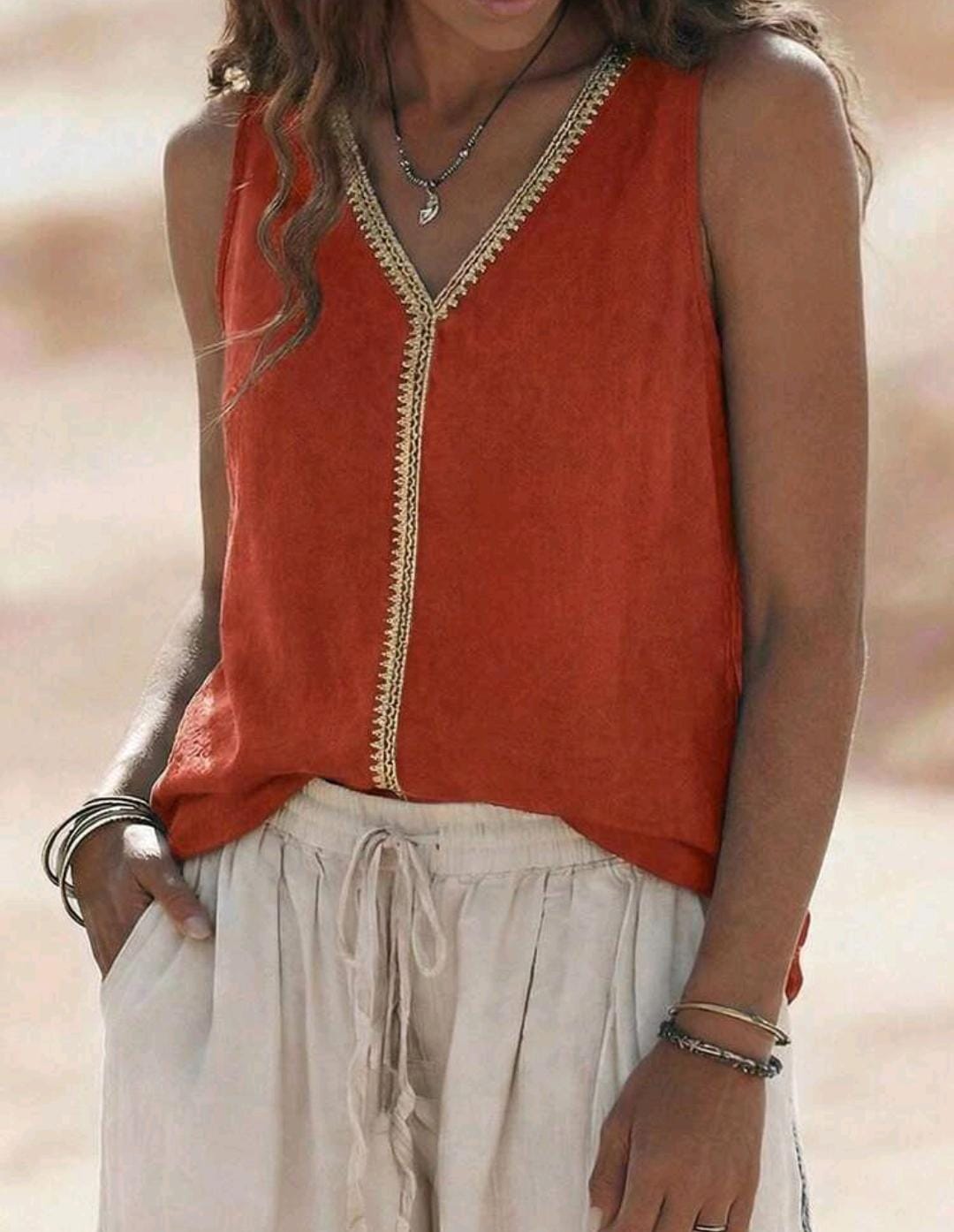 Cotton Linen Top