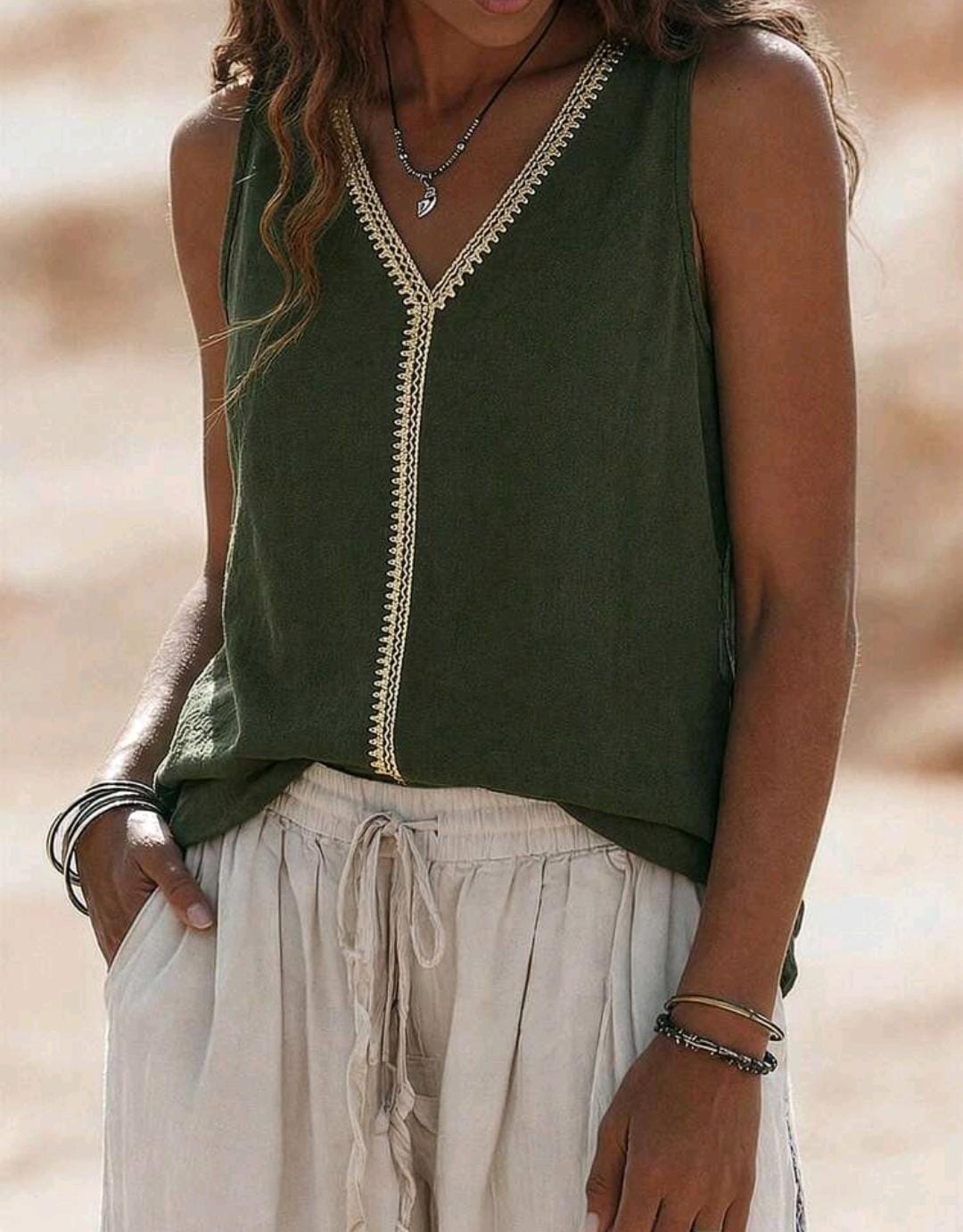 Cotton Linen Top